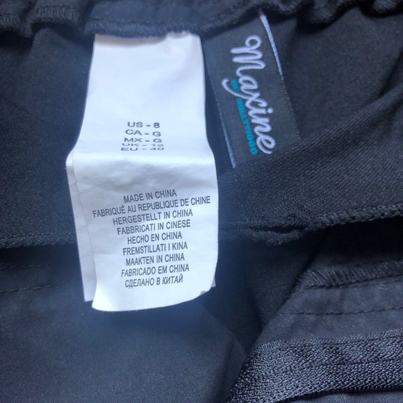 Maxine Shorts W Size 8 Black Boardshorts Button Closure Coastal Minimalist - Picture 4 of 13